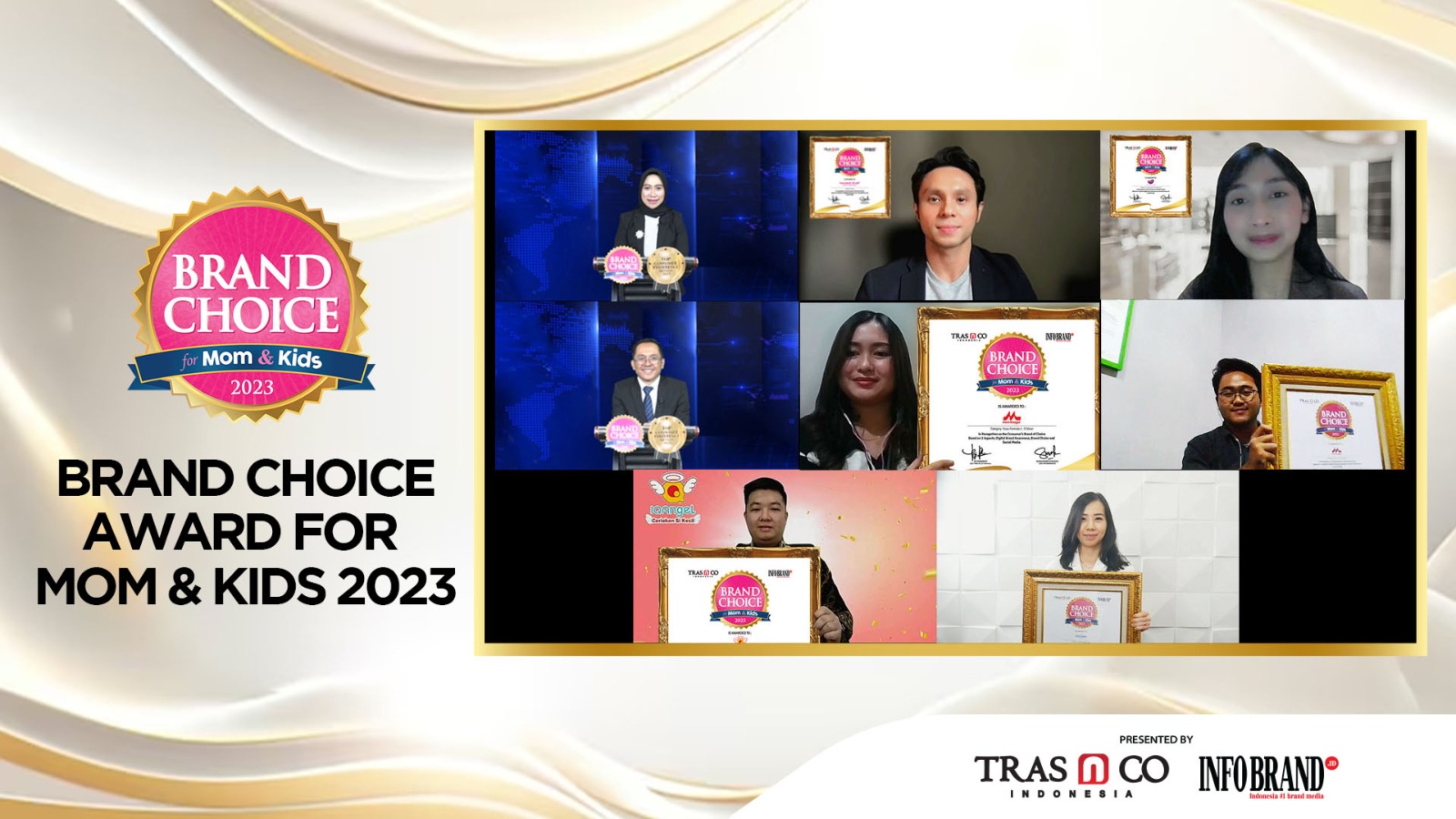 SUKSES DIGELAR: Brand Choice Award For Mom & Kids 2023 diberikan berdasarkan hasil riset dan penilaian dengan pendekatan metode desk research dengan mengacu kepada tiga parameter penilaian (Istimewa)