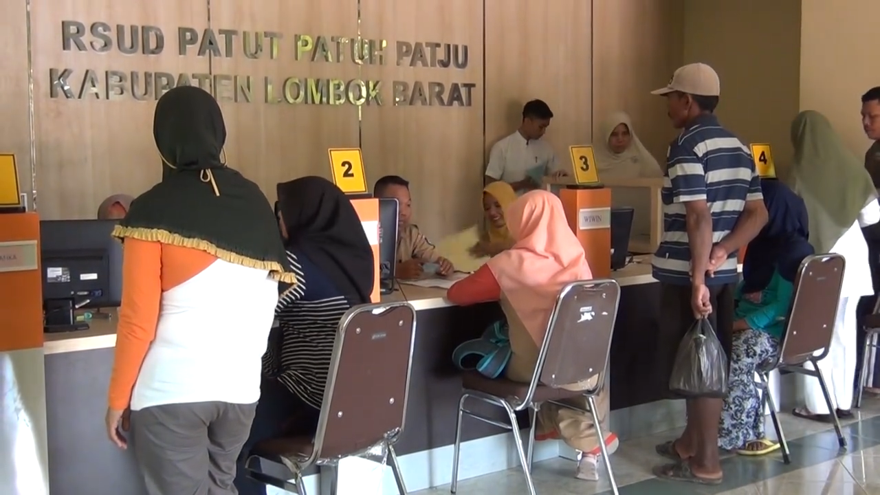 BELUM MAKSIMAL: Tempat pelayanan RSUD Tripat. Saat ini, masyarakat bisa mendapatkan pelayanan kesehatan gratis hanya dengan menunjukkan KTP.