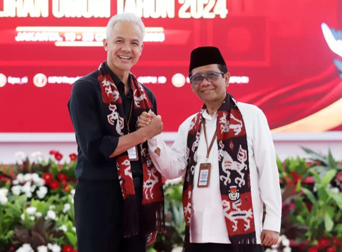 Pasangan Ganjar Pranowo-Mahfud MD.