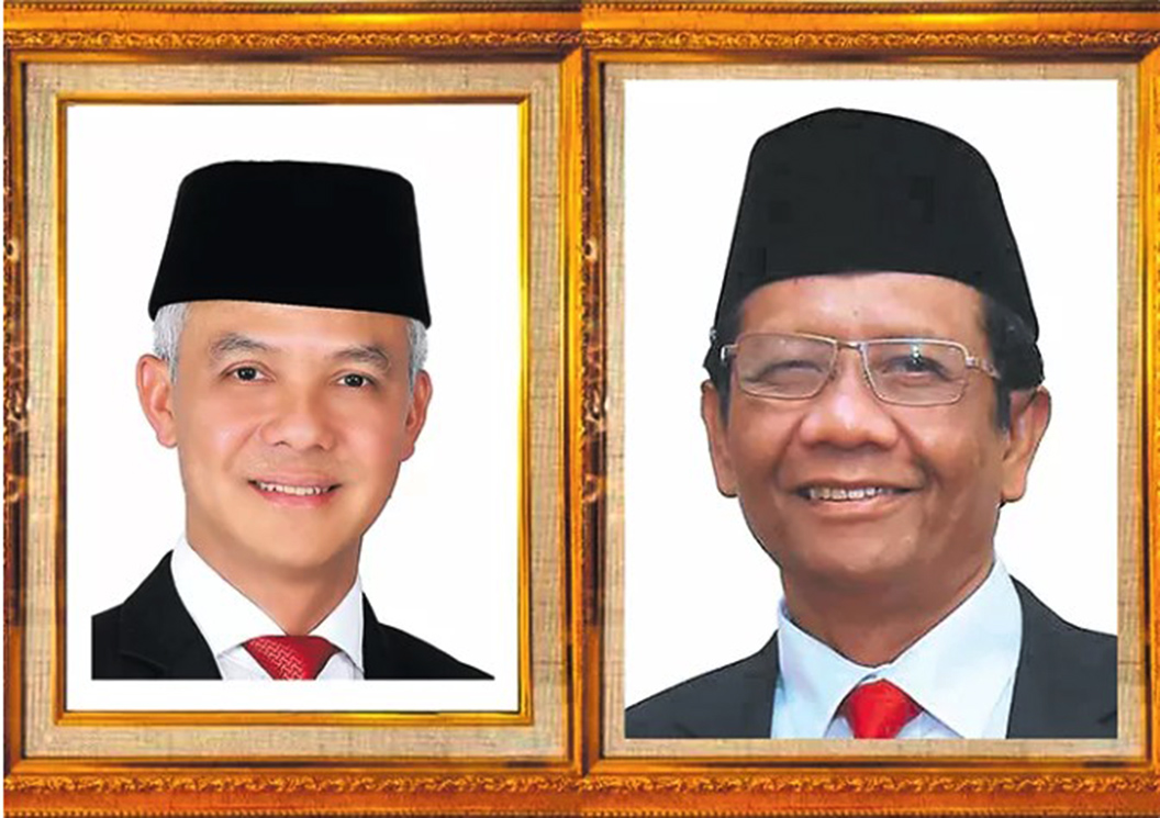 Ganjar Pranowo-Mahfud MD.