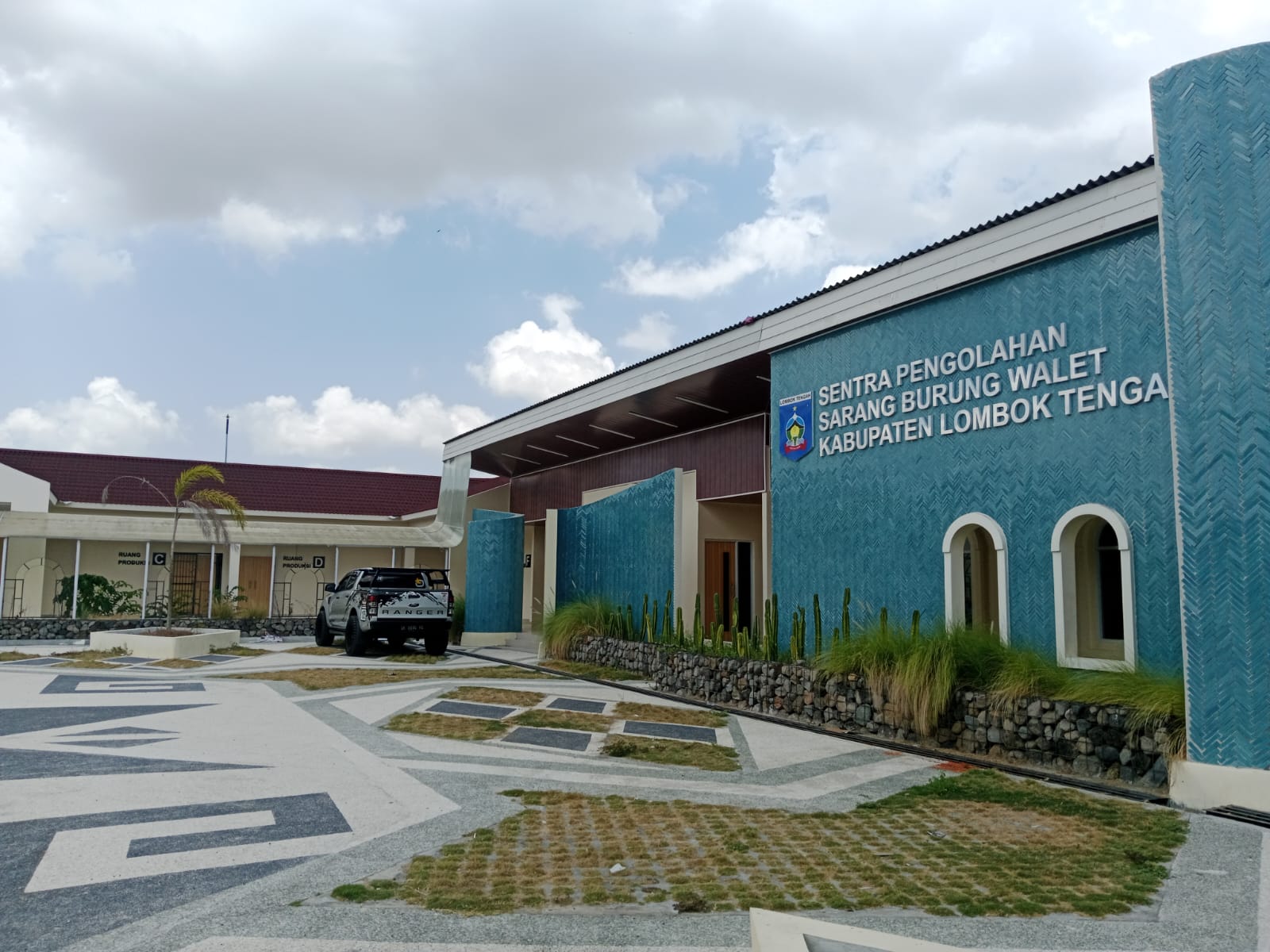 BELUM BERFUNGSI: Inilah suasana gedung sentral pencucian sarang burung walet yang belum difungsikan maksimal, belum lama ini.