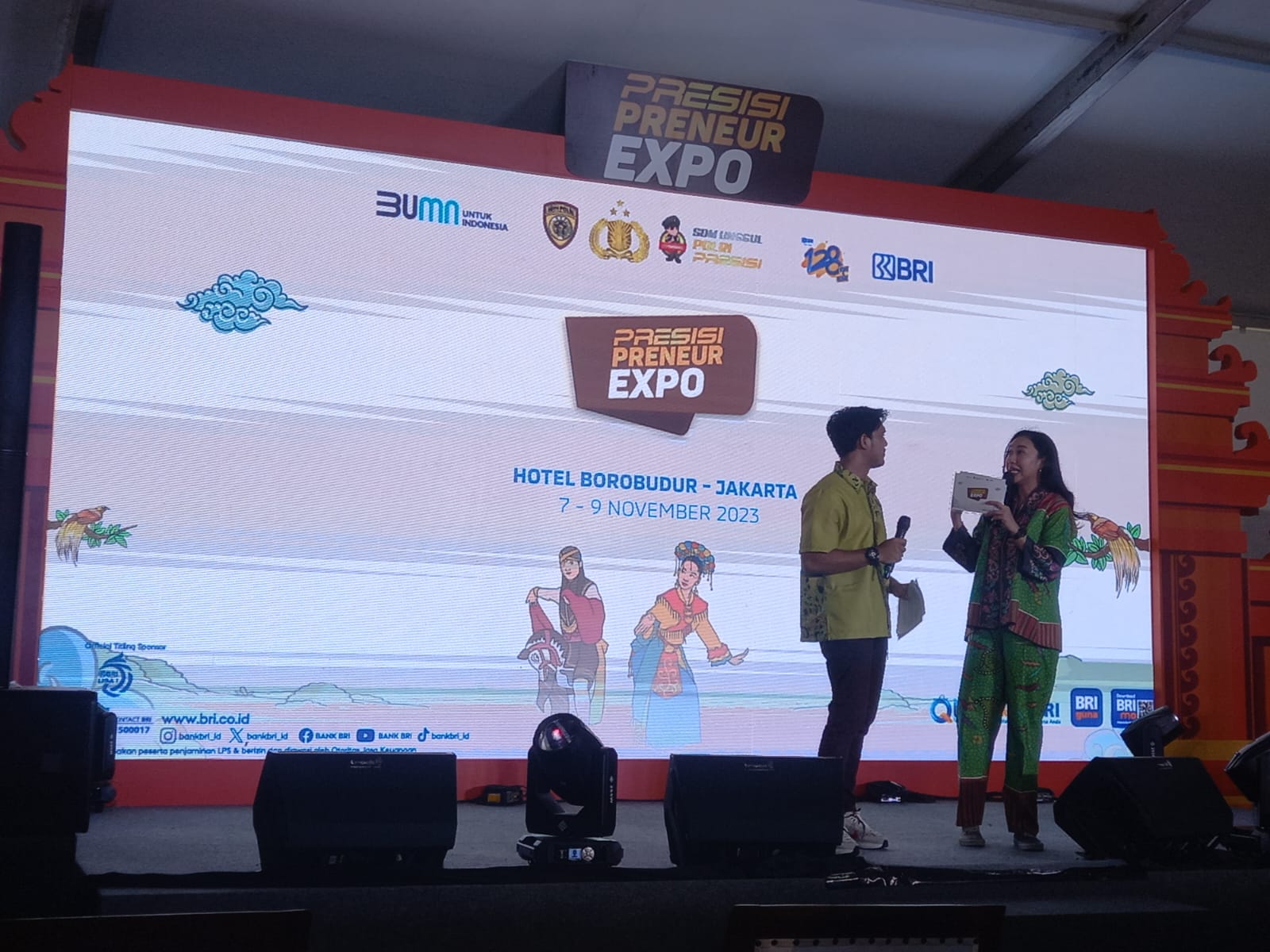 BRI berkolaborasi dengan Kepolisian RI menyelenggarakan kegiatan pembekalan kewirausahaan kepada anggota dan PNS Kepolisian RI bertajuk Presisi Preneur Expo, 7 November 2023 di Jakarta.
