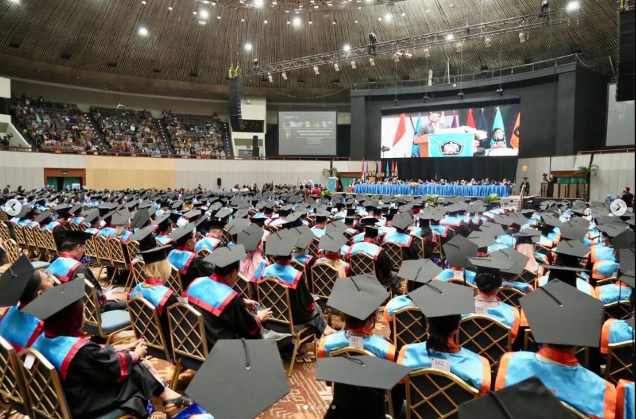 Mahfud MD saat berkegiatan di Universitas Pancasila. (tangkapan layar IG Mahfud MD)
