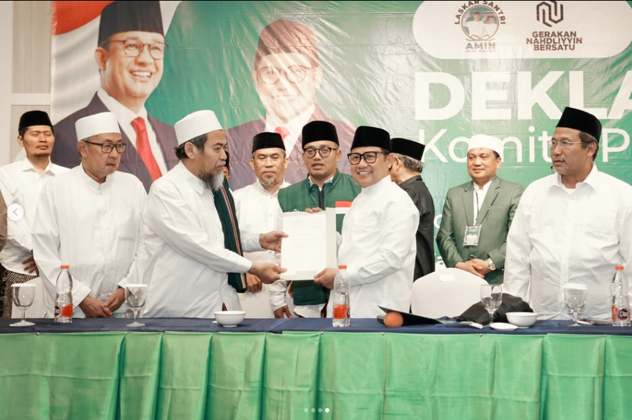 Suasana Deklarasi Komite Palestina. (tangkapan layar IG Muhaimin Iskandar)