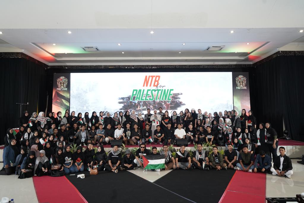 Dukungan NTB untuk Palestina digaungkan warga dan pemuda NTB.