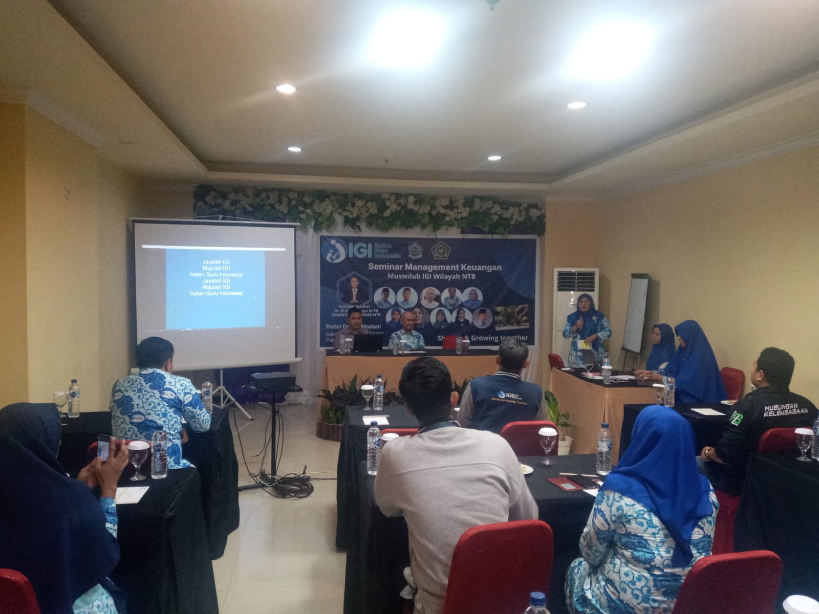 MUSWILUB: Para anggota IGI melaksanakan Muswilub pemilihan ketua IGI NTB di salah satu hotel di Kota Mataram, belum lama ini.