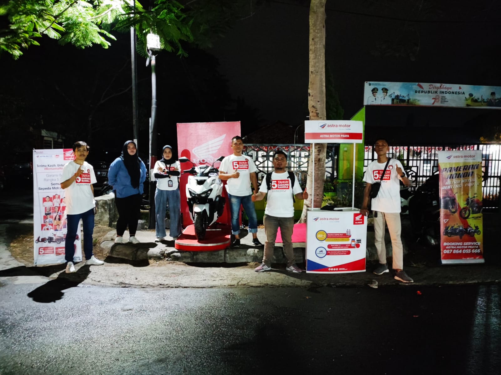 Suasana car free nigth bersama Honda. (Honda for Lombok Post)