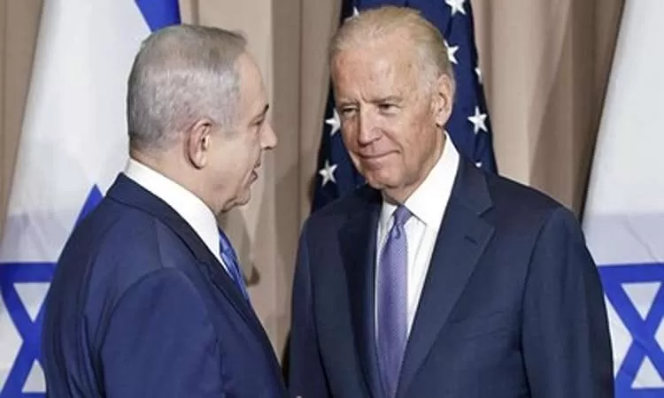 Presiden AS, Joe Biden bertemu dengan PM Israel, Netanyahu. (AP)