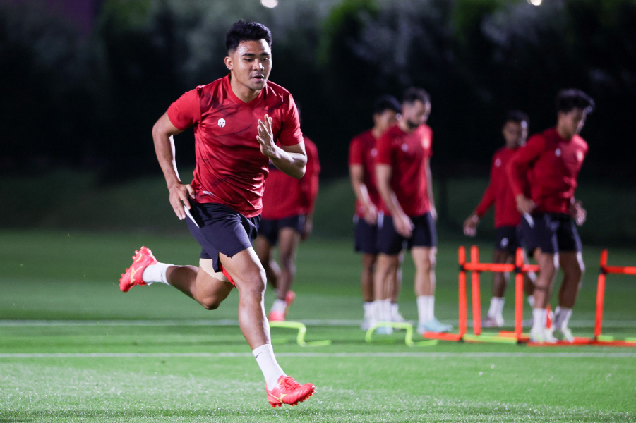 Kapten Timnas Asnawi Mangkualam Sudah dalam kondisi baik. (foto;pssi)
