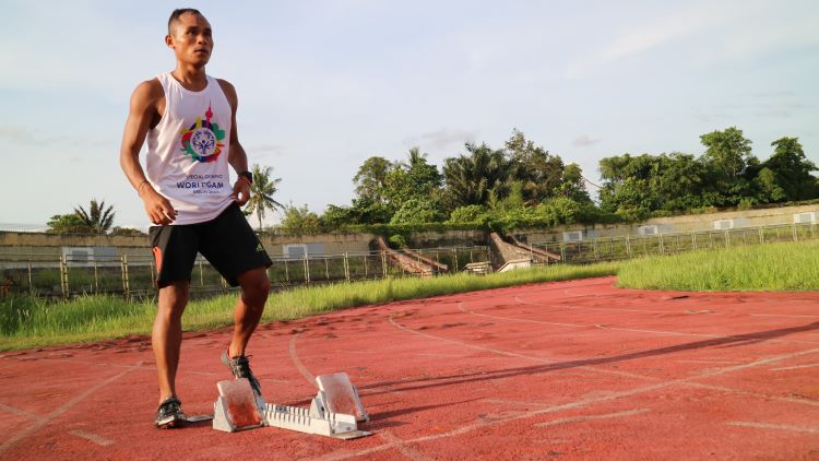 Zakaria menjadi salah satu atlet tambahan dari cabor atletik.