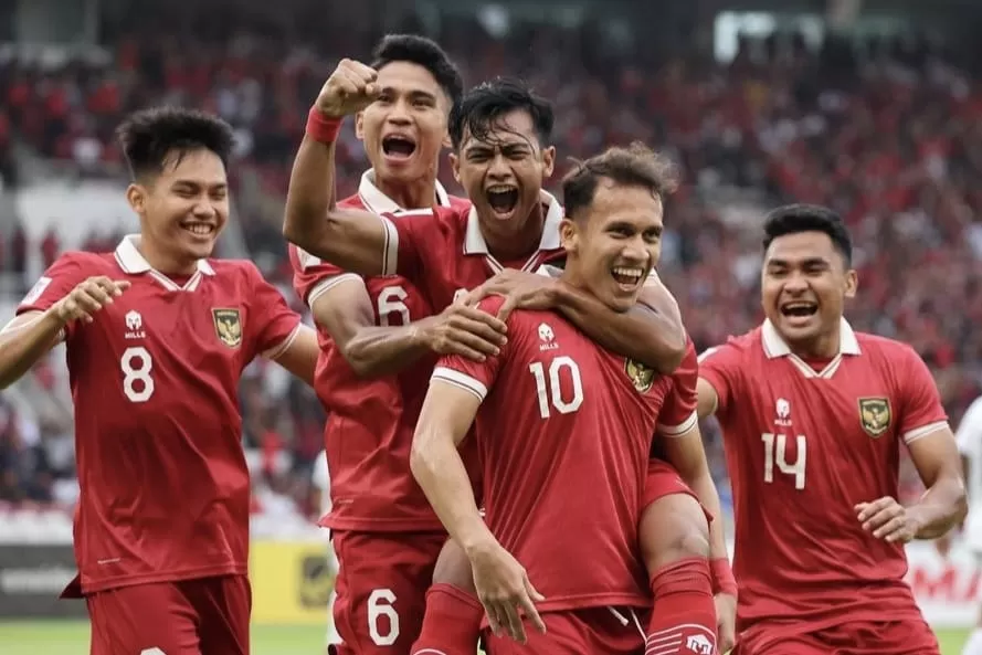 Para pemain Timnas Indonesia dari kiri ke kanan; Witan Sulaeman, Marselino Ferdinan, Arhan Pratama, Egy Maulana Vikri, dan Asnawi Mangkualam..(foto : Instagram/@egymaulanavikri)