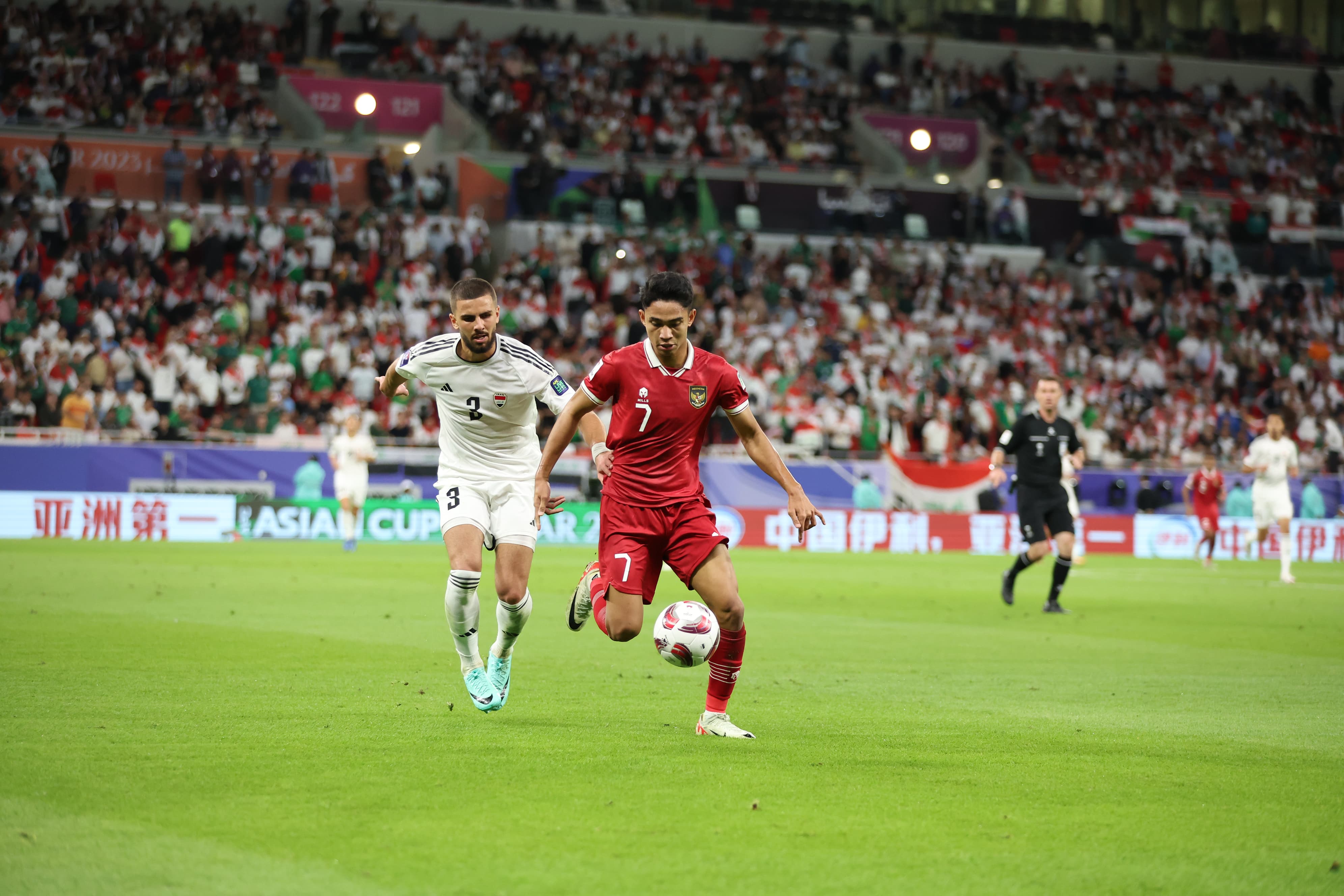 Meski kalah 1-3 dari Irak, penampilan Marselino cs tetap mendapat pujian dari Pelatih Shin Tae-yong. (foto : pssi)