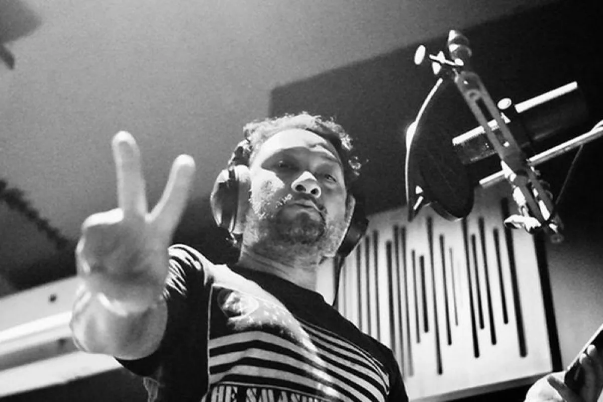 Mantan penggebuk drum band NAIF yaitu Franki Indrasmoro atau akrab disapa Pepeng kembali masuk studio rekaman untuk menyelesaikan sebuah proyek musik. ANTARA/Instagram/@franki.indrasmoro