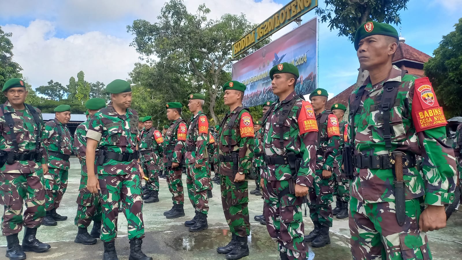 Kawal Pemilu 2024, jajaran TNI gelar apel pengamanan serentak satu komando