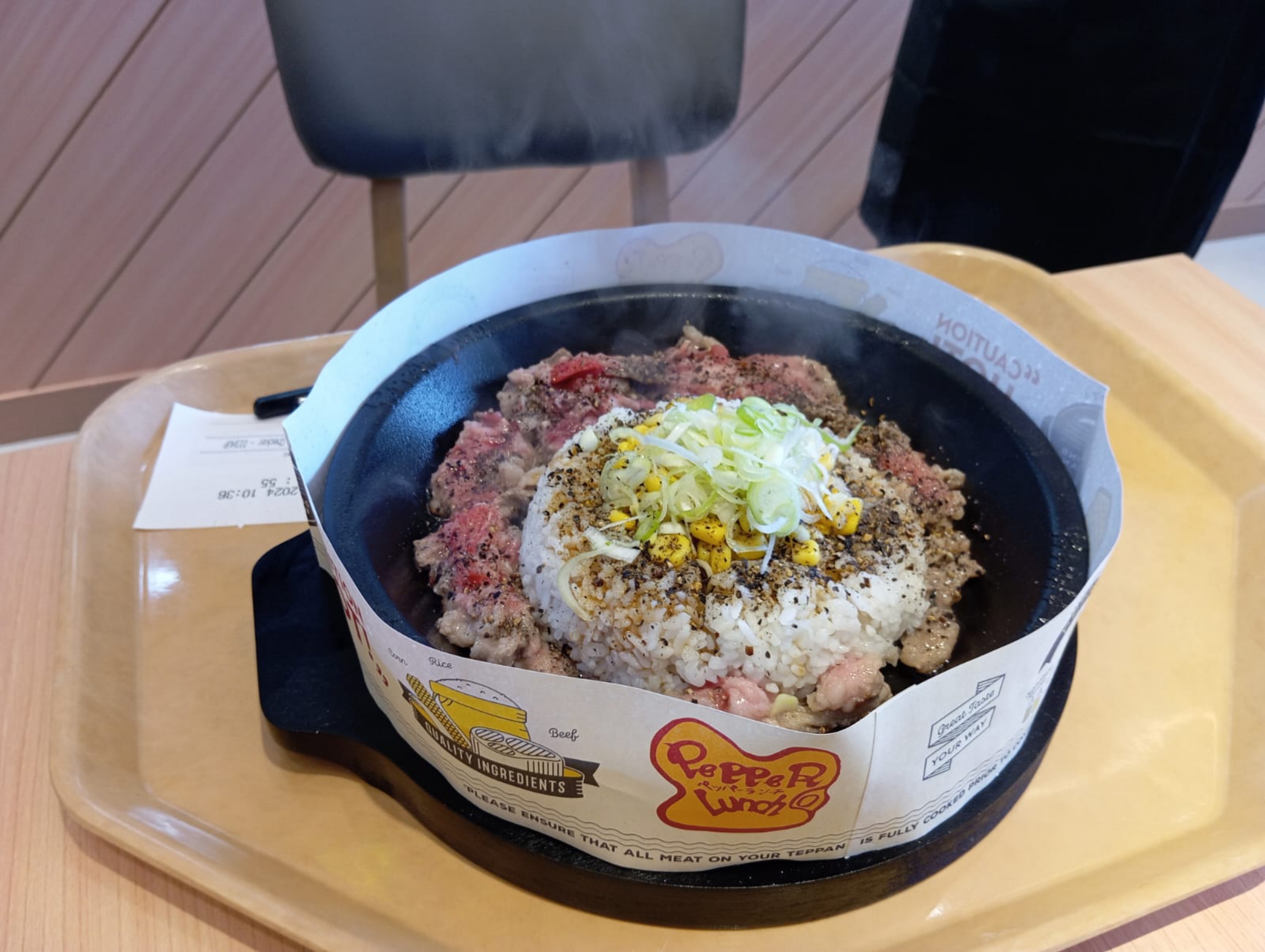 MENU SIGNATURE: Beef Pepper Rice, salah satu menu signature di Pepper Lunch.