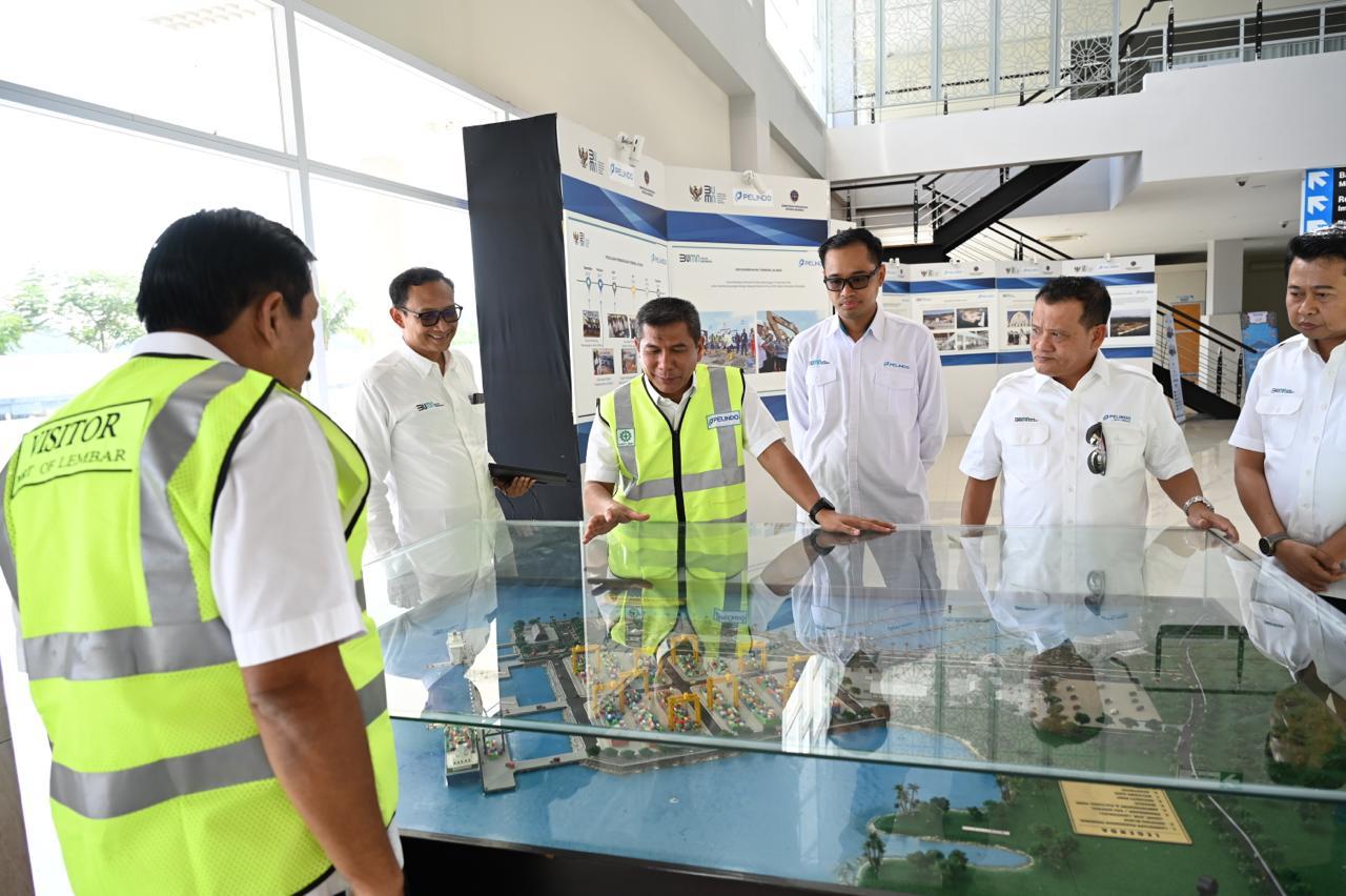 Kunjungan kerja Direktur Utama Pelindo ke Pelabuhan Lembar beberapa waktu lalu.