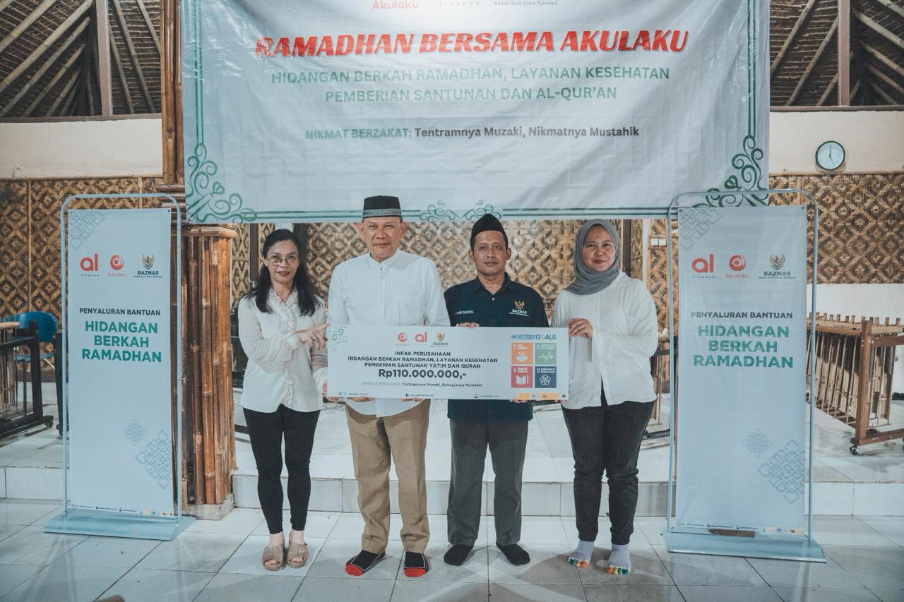 BERKAH RAMADAN: Akulaku bersama Baznas melangsungkan kegiatan CSR tersebut di Sekolah Kami.