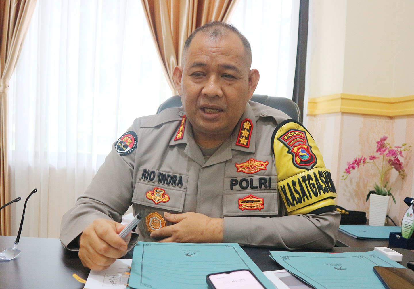 Kabidhumas Polda NTB Kombespol Rio Indra Lesmana.