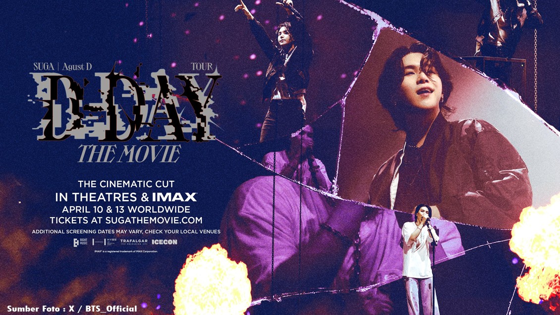 Poster Film SUGA &ldquo;Agust D: Tour D-Day The Movie &ldquo;