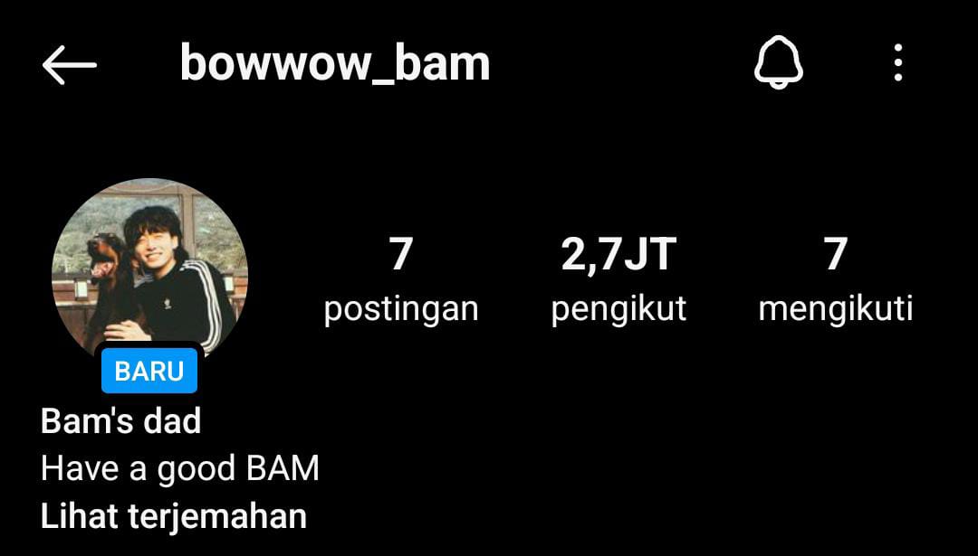 Akun Instagram Baru Jungkook BTS