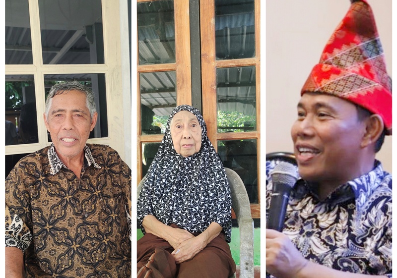 MURID CERDAS: Abdul Halim dan Muslinah, dua guru yang pernah mengajar H.W. Musyafirin saat mengenyam pendidikan dasar di SDN Beru, Kecamatan Brang Rea sekitar tahun 1970-an.