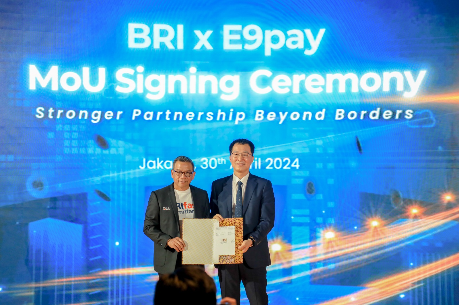 BRI mengumumkan perluasan kerjasama remitansi dengan perusahaan Penyelenggara Transfer Dana (PTD) ternama di Korea Selatan yaitu E9pay Company Limited (E9pay Co., Ltd.)