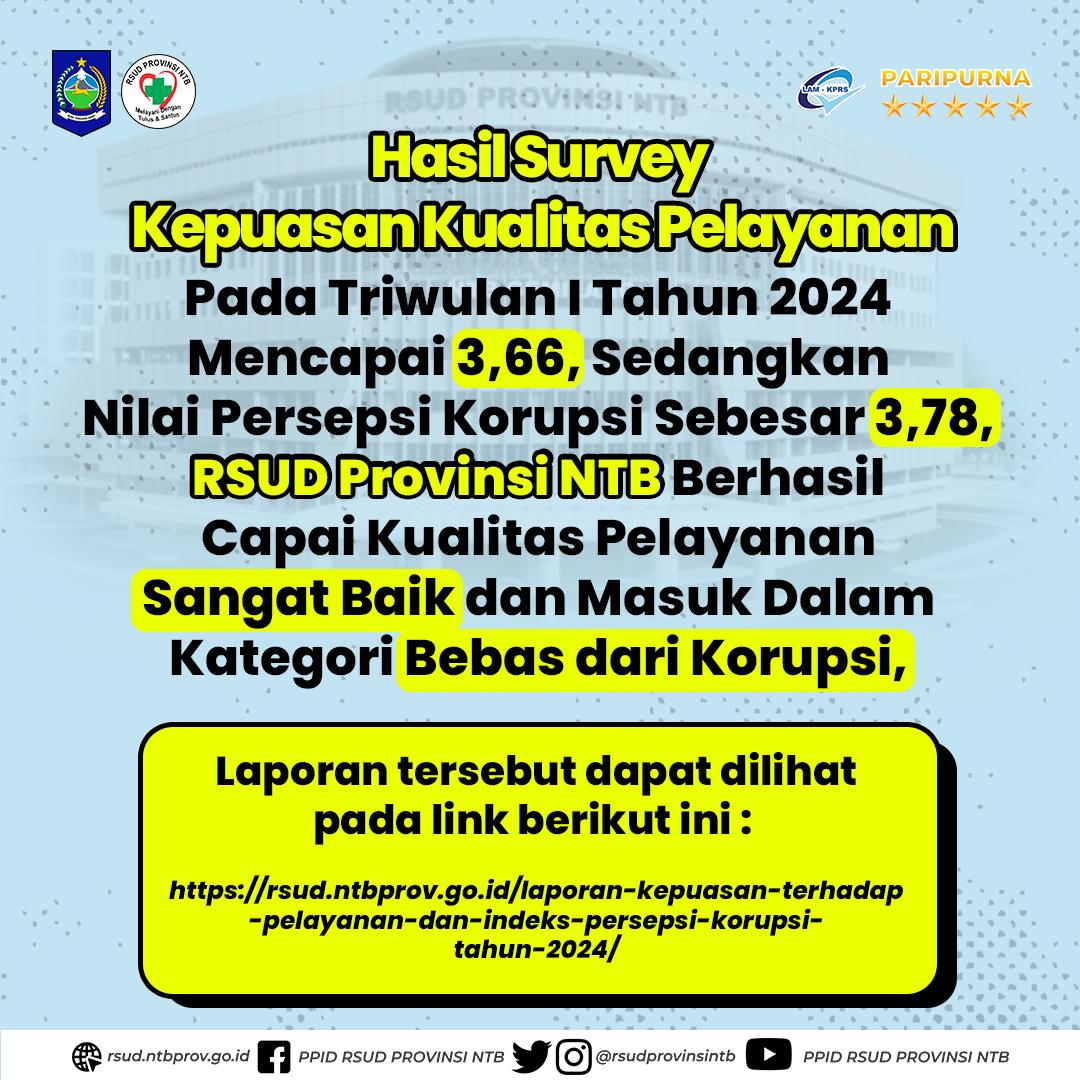 Penilaian RSUD Provinsi NTB.