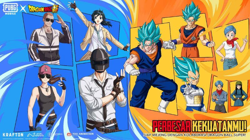 SENSASI BARU: Anime Dragon Ball Super resmi bergabung dengan PUBG Mobile.(IST/LOMBOK POST)