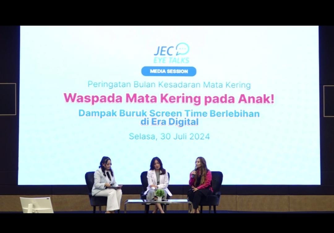 EDUKASI: JEC Eye Talks digelar bersama para jurnalis di Tanah Air, dengan fokus bahasan: &ldquo;Waspada Mata Kering pada Anak!&rdquo; , 23 Juli 2024 lalu.