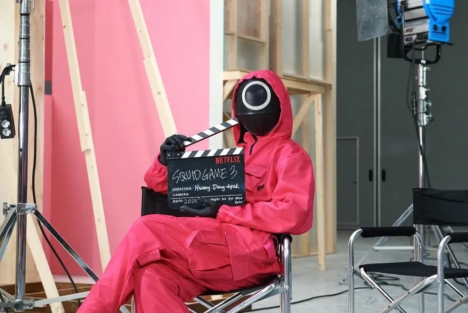Proses syuting drama  Squid Game season 3.
