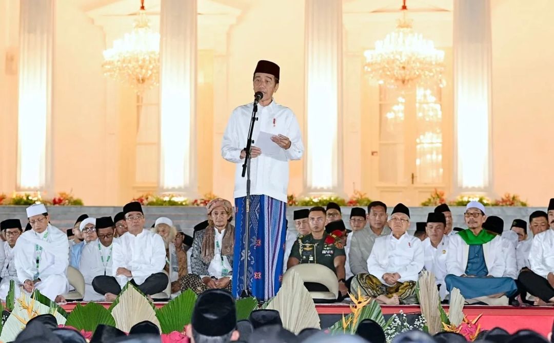 Presiden Jokowi Di acara dzikir dan doa kebangsaan ini (Kris & Muchlis Jr - Biro Pers Sekretariat Presiden)