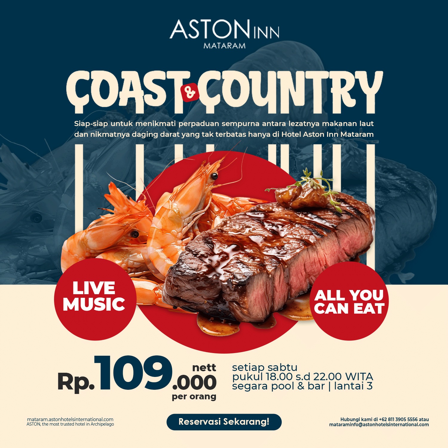 Design Flayer Coast & Country (Aston Inn Mataram/Istimewa)