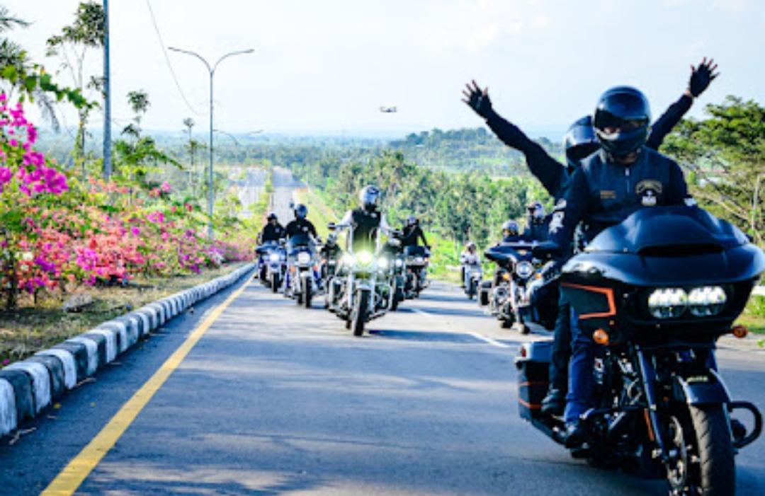 PROMOSIKAN NTB: Harley David Club Mandalika NTB mengirim sejumlah perwakilan di event Touring Harley Davidson Owner Group Indomobil Jakarta Chapter.