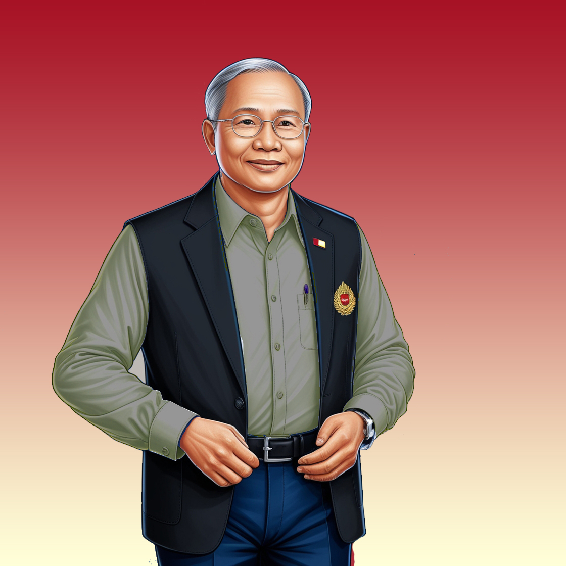 Ilustrasi PNS BPN (Alif Anandika Putra/Leonardo Ai)