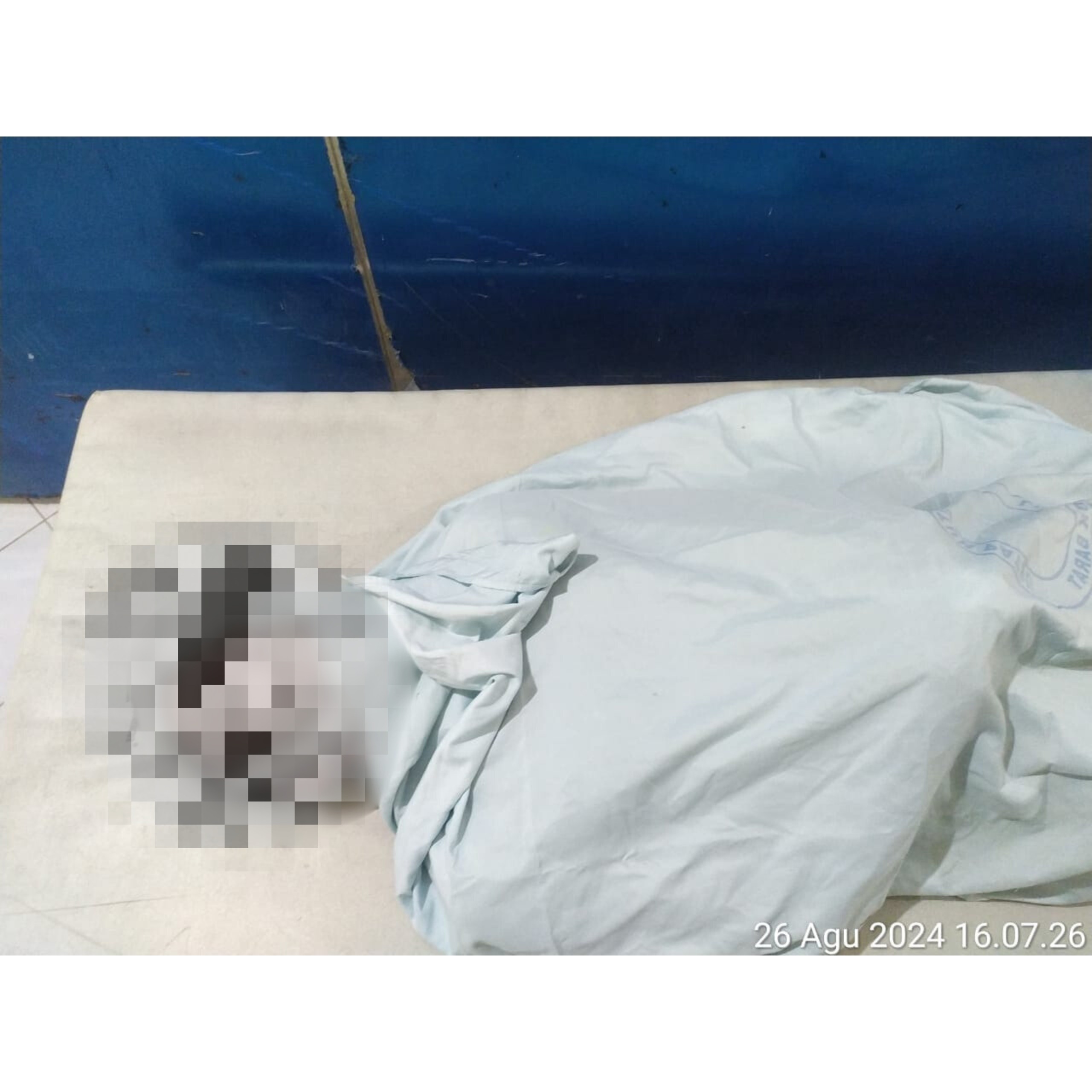 Jenazah turis Itali yang tenggelam di Gili Asahan, Lombok Barat beberapa waktu lalu.