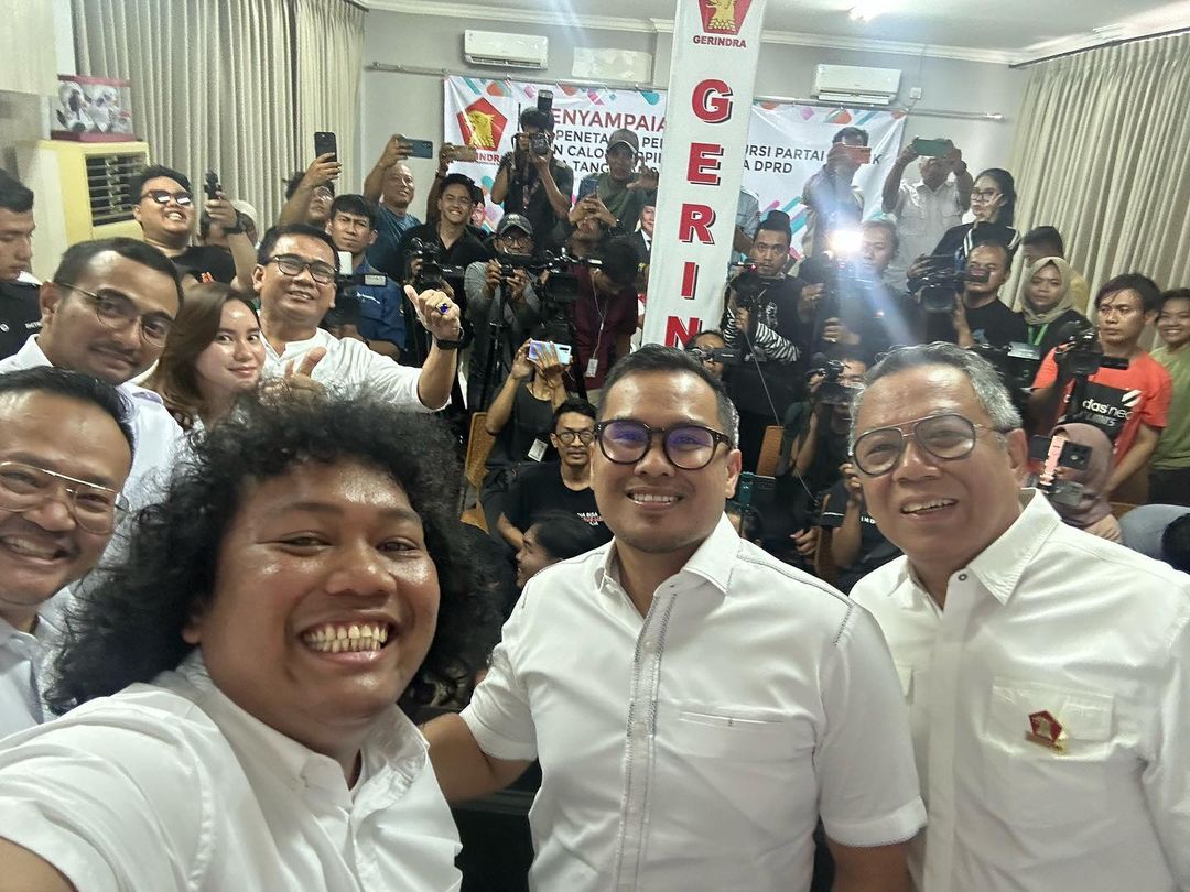 Marshel Wdiidanto di DPC Gerindra Rabu, 28-08-2024 (marshel_widianto instagram)