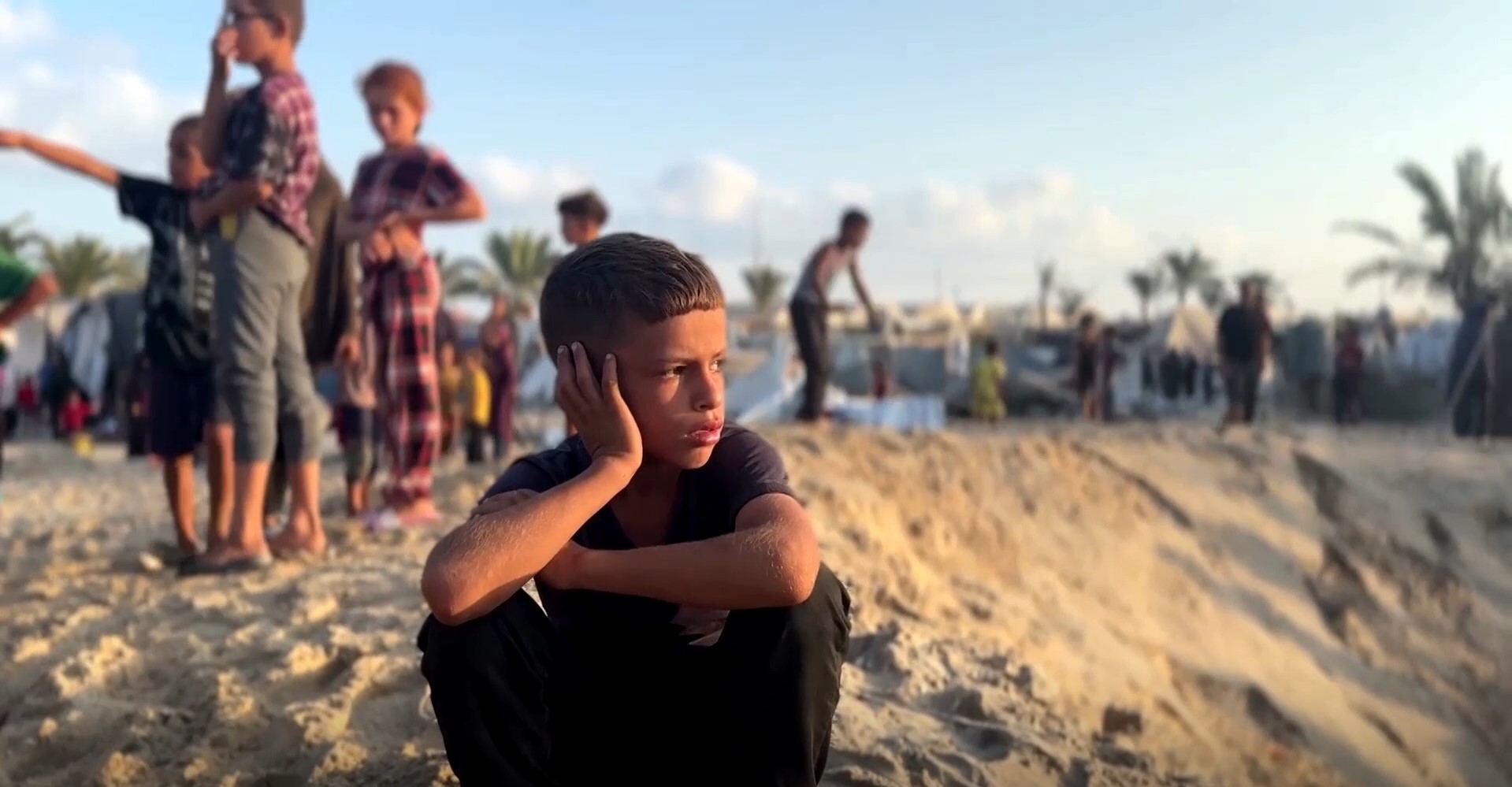 Kondisi Kamp Tenda Pengungsian  di Gaza (Reuters)