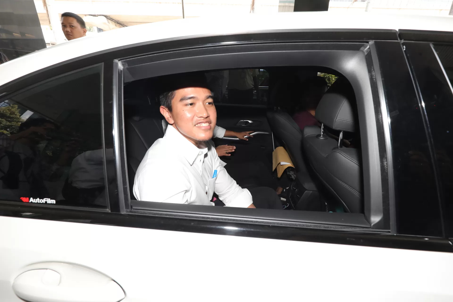 Ketua Umum PSI Kaesang Pangarep mendatangi Gedung KPK, Jakarta, Selasa (17/9/2024). Kedatangan Kaesang untuk mengklarifikasi sejumlah hal yang menjadi polemik. (Fedrik Tarigan/ Jawa Pos)