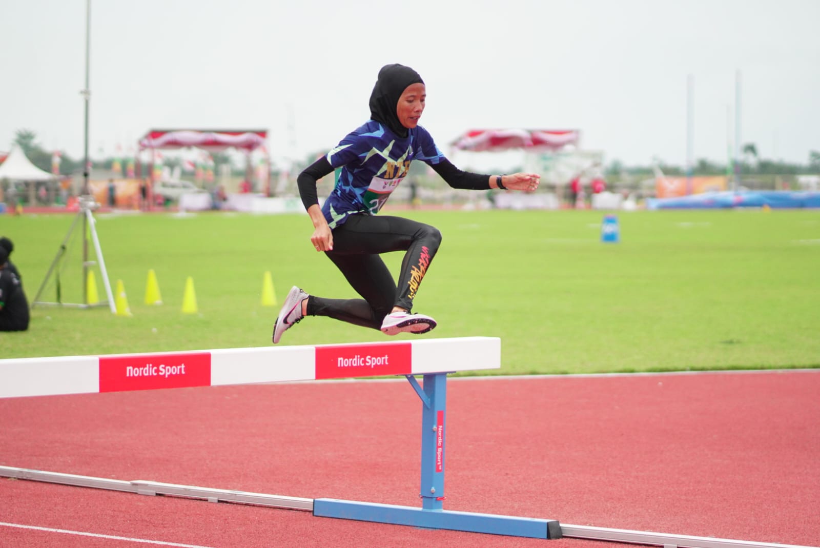 Dian Ekayanti tampil di nomor 3.000 meter halang rintang putri di PON XXI Aceh-Sumatera Utara/2024.
