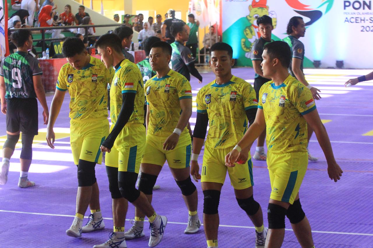 PUTRA: Tim putra kabaddi NTB saat tampil di PON XXI Aceh-Sumatera Utara/2024 lalu.