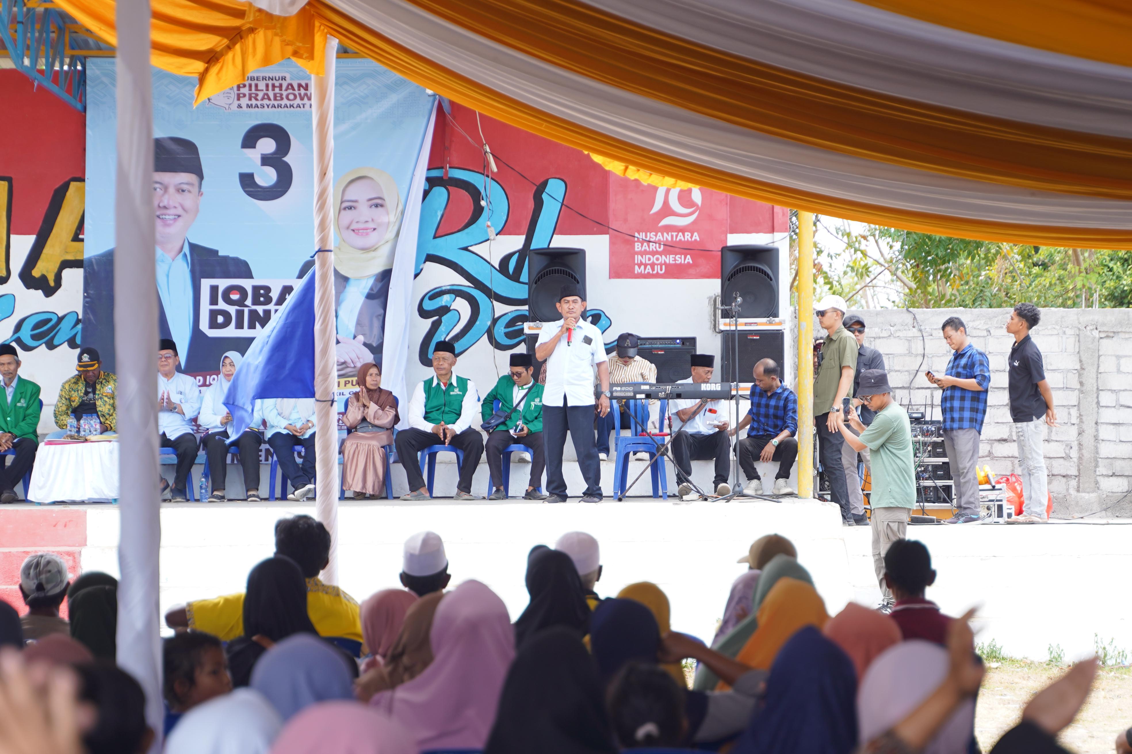 Eks Wakil Ketua Pemenangan pasangan Zulkeflimansyah-Sitti Rohmi Djalillah (Zul-Rohmi) pada Pilgub 2018 di Kecamatan Pekat, Saddam Ahmad kini bergabung dengan Iqbal-Dinda. (Istimewa/Lombok Post)