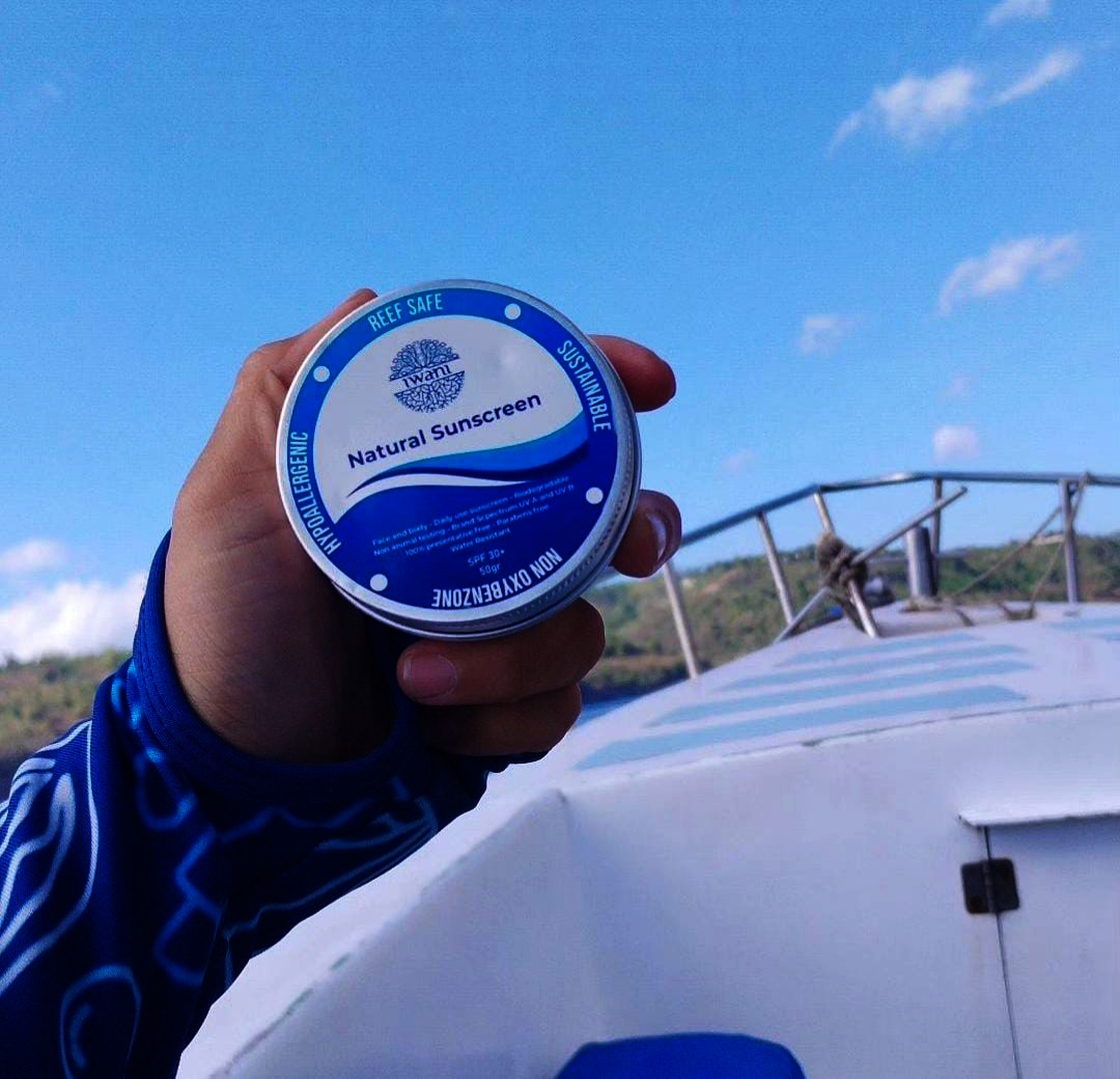 RAMAH LINGKUNGAN: Produk sunscreen lokal Iwani yang berbahan dasar ramah lingkungan.
