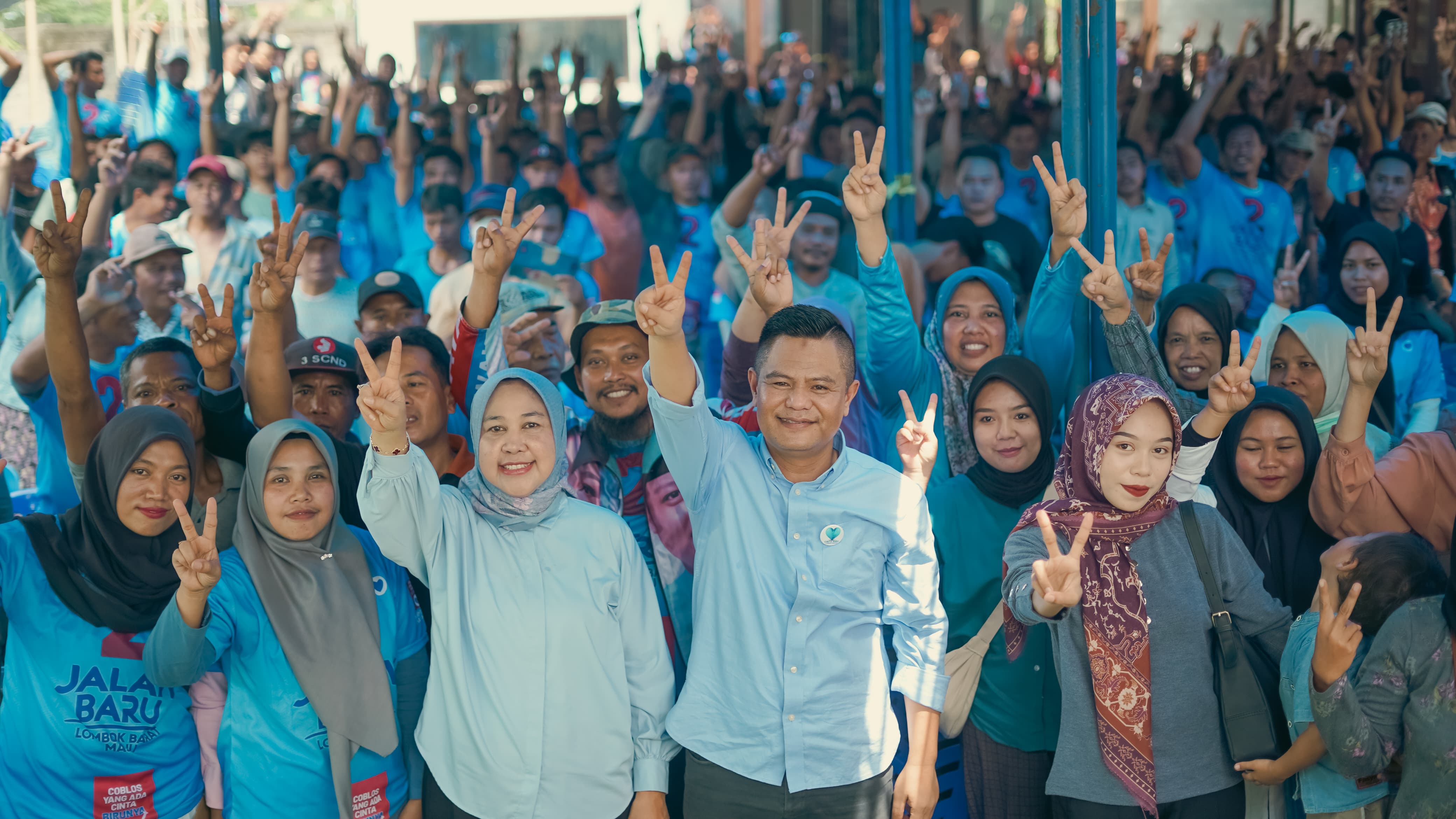 Calon Bupati Lombok Barat Nurhidayah saat turun kampanye, belum lama ini. (Istimewa/Lombok Post)