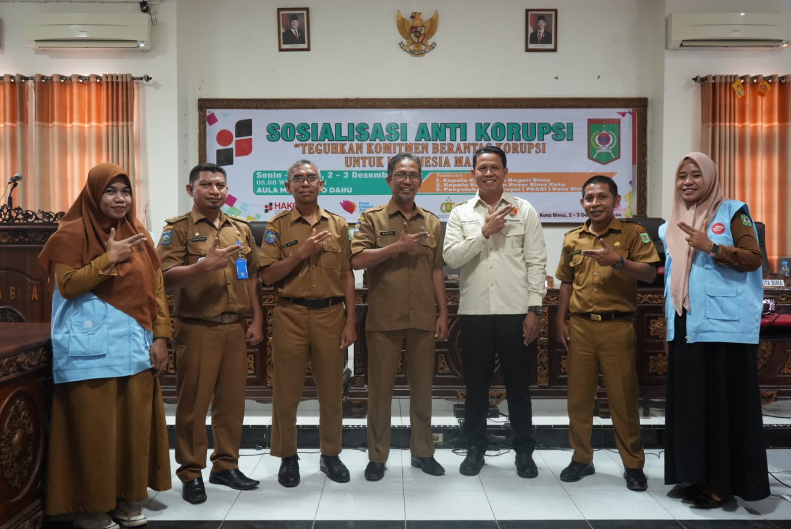 PERANGI KORUPSI: Pemkot Bima memperingati Hakordia, Selasa (3/12).