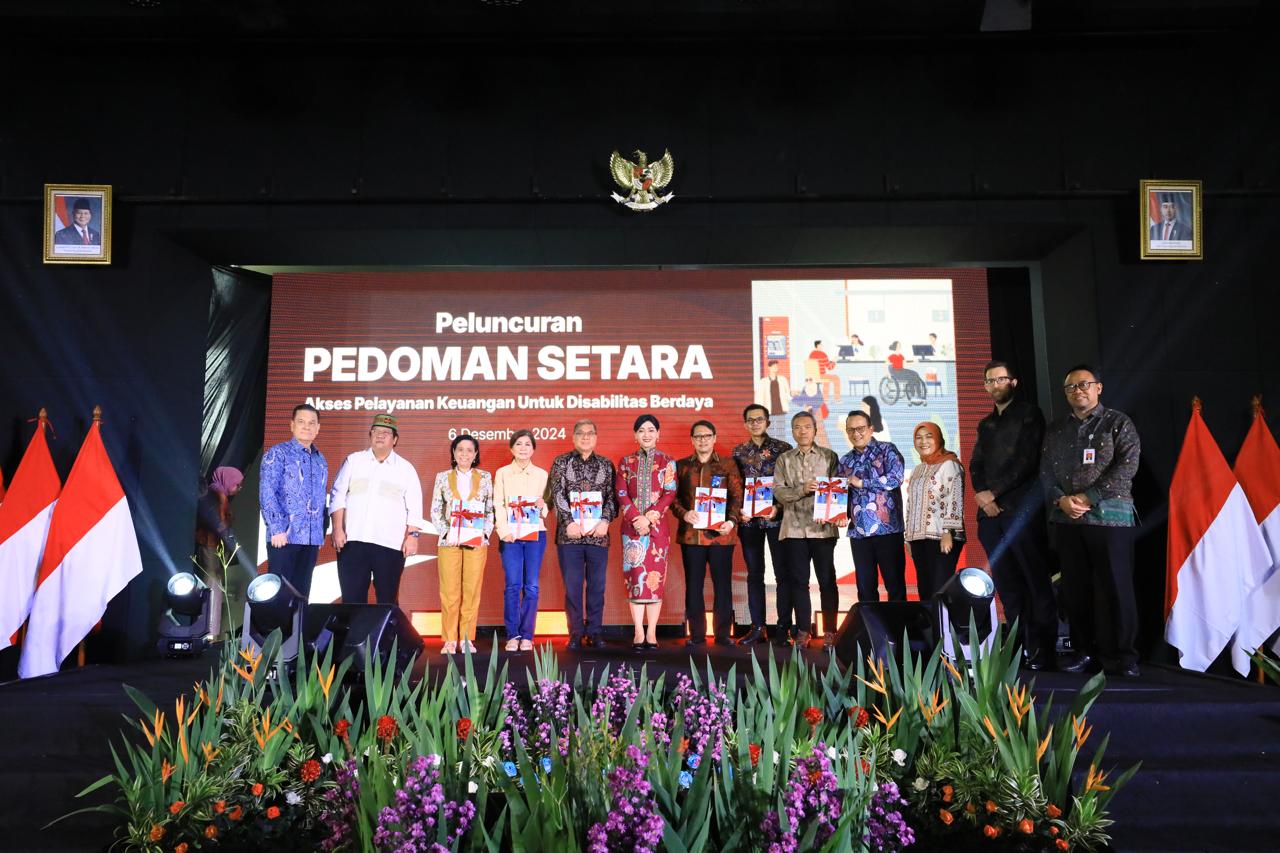 PEDOMAN SETARA: Peluncuran Pedoman akses pelayanan keuangan untuk disabilitas berdaya (Setara) oleh OJK, pekan lalu.