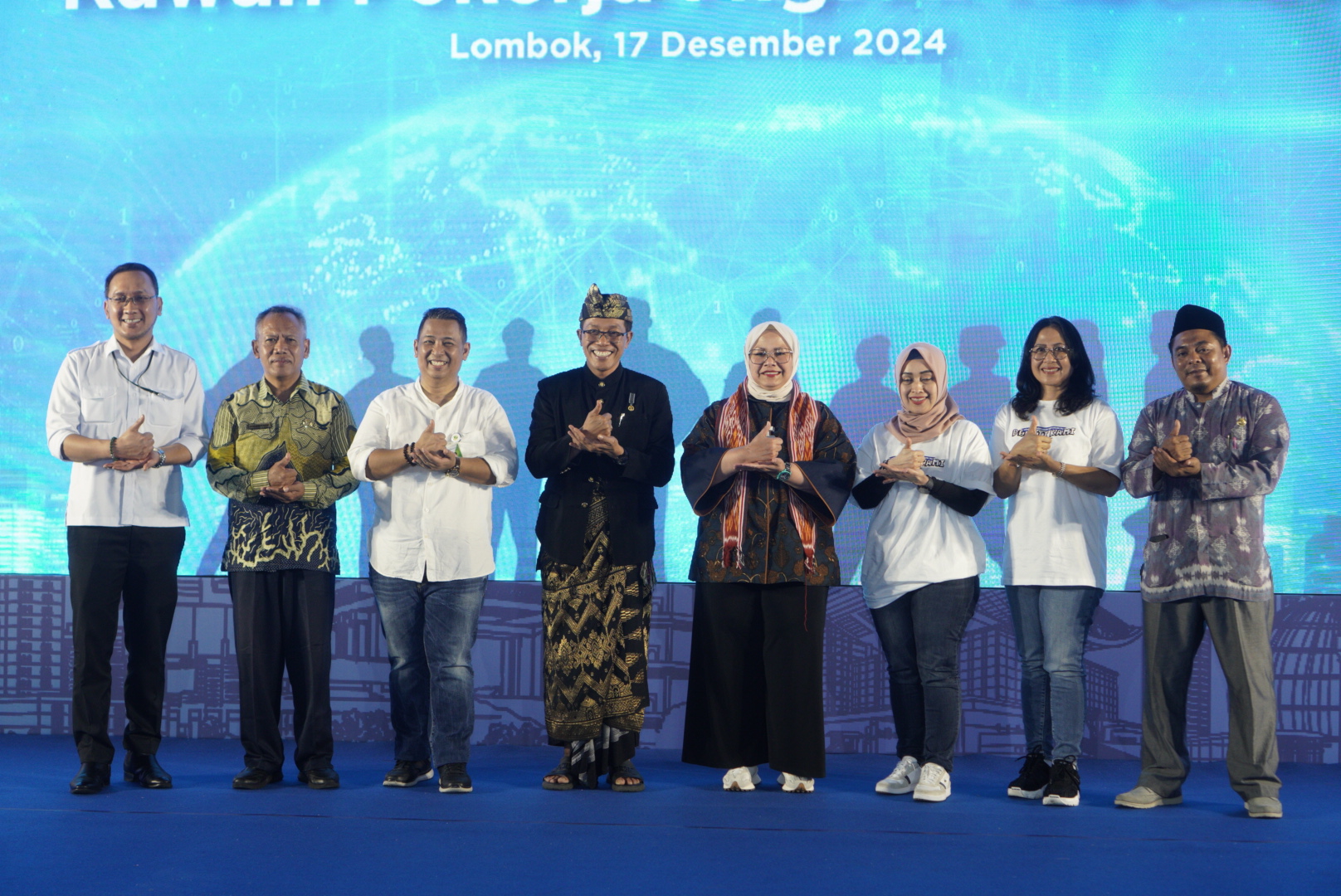 BPJS Ketenagakerjaan, Pemda Lotim, BP3MI NTB berupaya meningkatkan literasi Jamsostek bagi Pekerja Migran Indonesia memperingati Hari Migran Internasional 2024, di Lotim, Selasa (17/12).