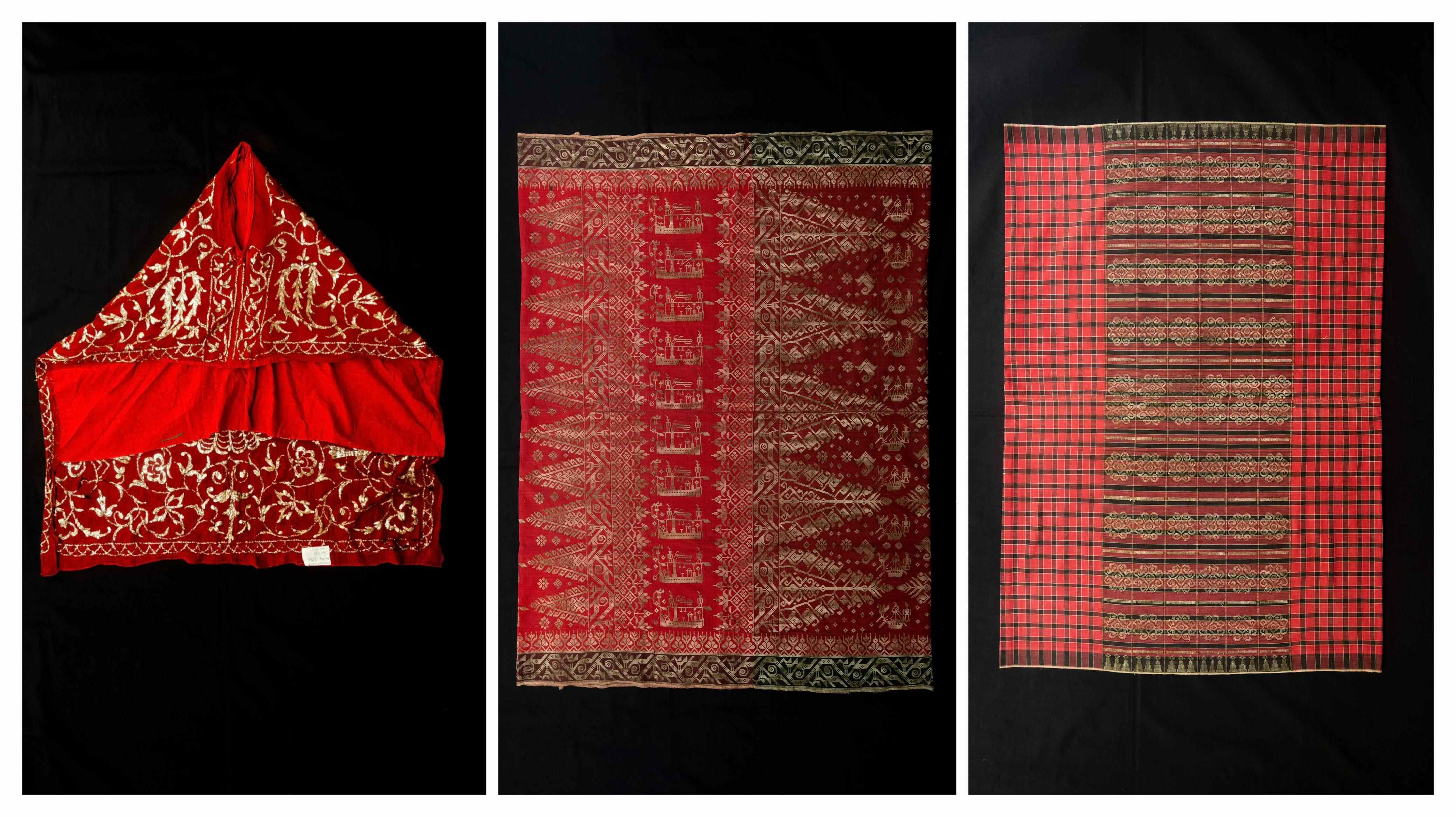 Dari kiri: Cipo Cila, Kere Alang, dan Tambe Songket yang akan dipamerkan Museum Negeri NTB untuk mewakili Indonesia di event internasional Islamic Arts Biennale di Jeddah, Arab Saudi 2025.