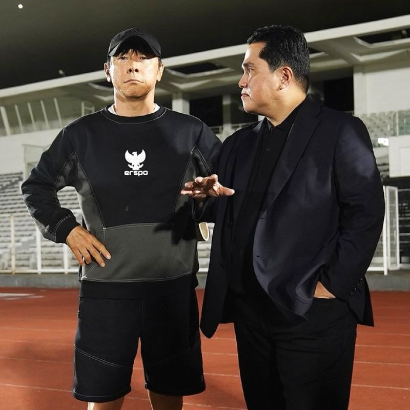 KENANGAN: Mantan pelatih Timnas Shin Tae Yong bersama Ketua Umum PSSI Erick Thohir. (tangkapan layar IG @erickthohir)