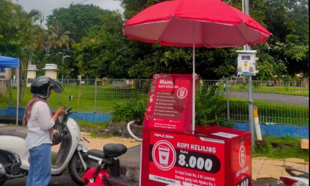 INOVATIF: Inilah gerobak keliling produk SMKN 1 Jonggat.