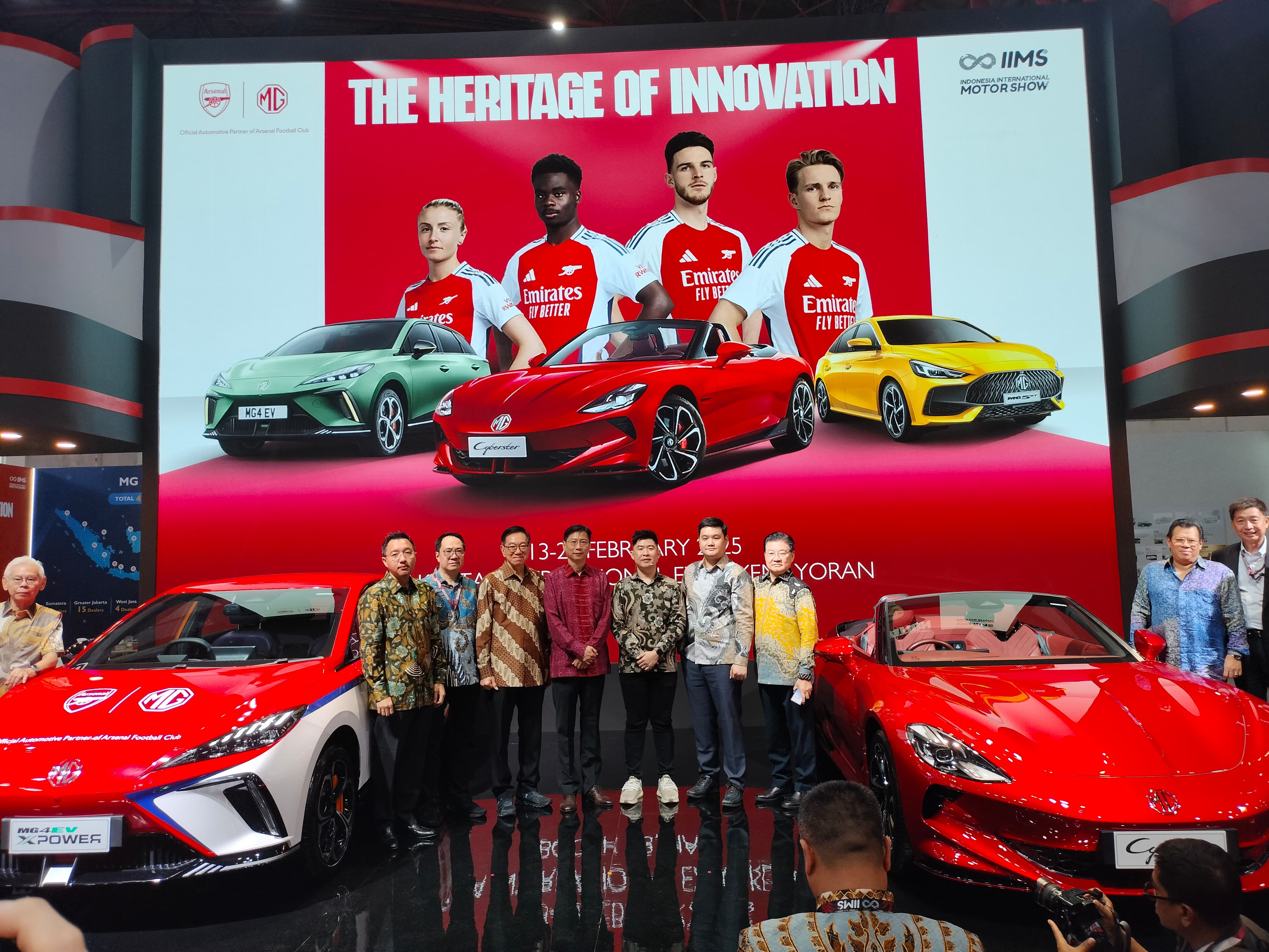 Kolaborasi global MG dan Arsenal FC sebagai Official Automotive Partner melalui special display dan aktivitas seru untuk semakin memeriahkan booth MG selama IIMS 2025.